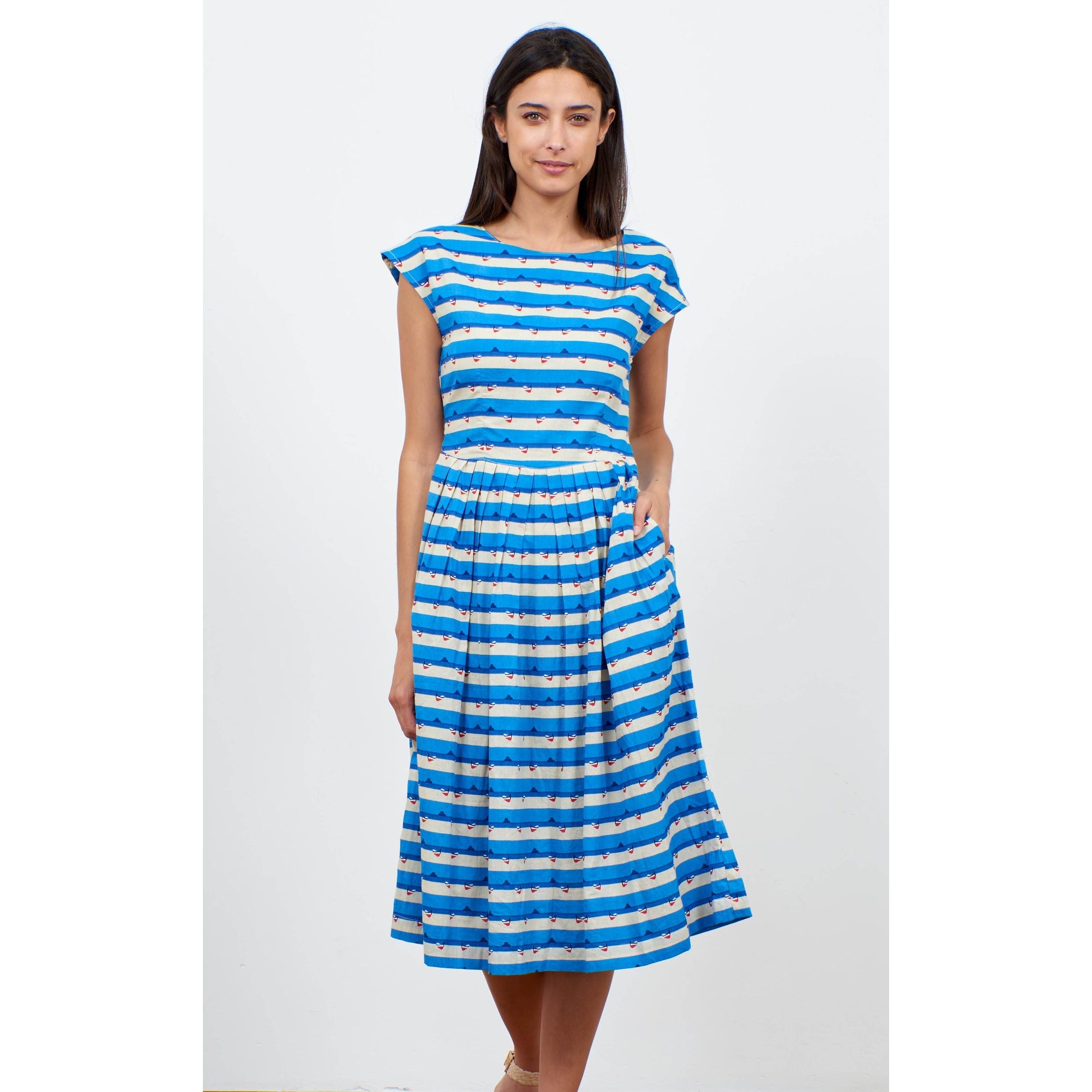 GINA SEASCAPE DRESS - PRETTY VACANT - Hello Annie