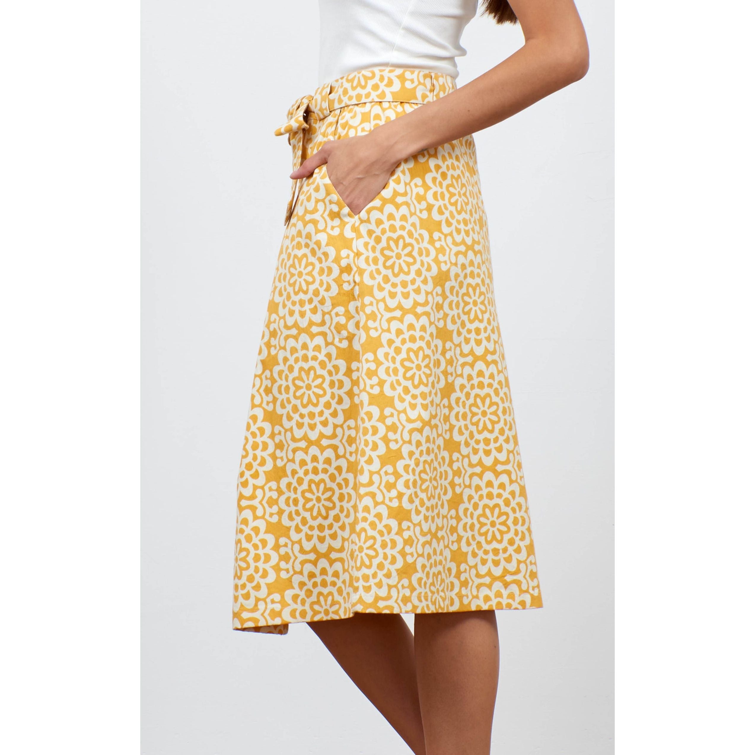 MAISIE SUNFLOWER SKIRT - PRETTY VACANT - Hello Annie