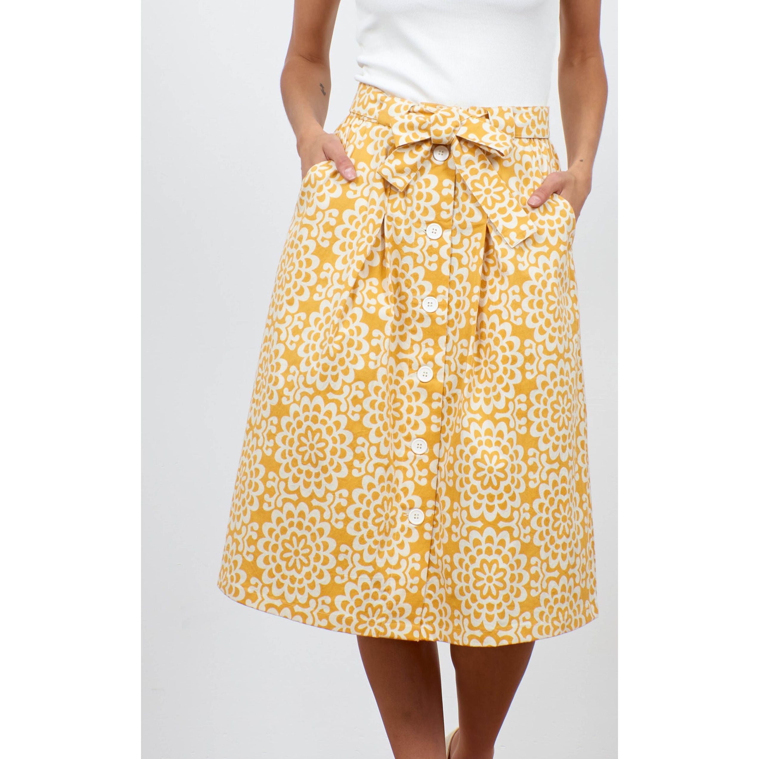 MAISIE SUNFLOWER SKIRT - PRETTY VACANT - Hello Annie